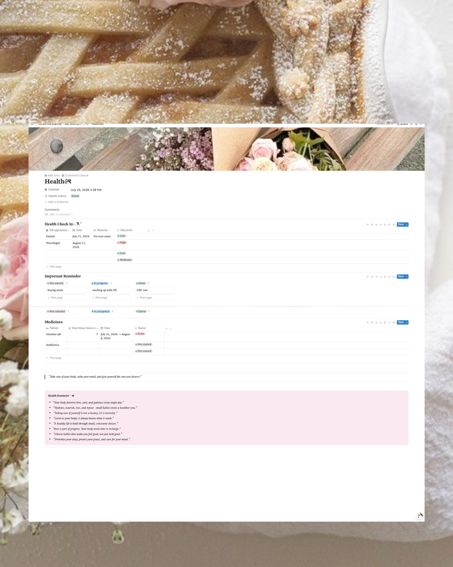 2026 ♡Life Notion Planner