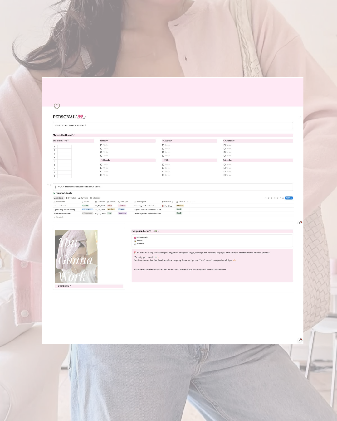 The Ultimate UNI girl Notion Planner ♡