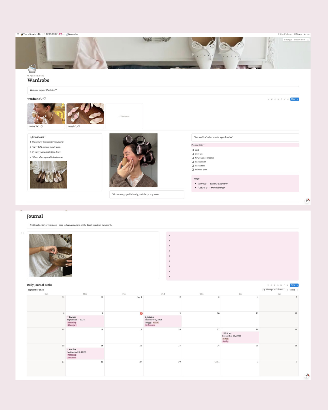 The Ultimate UNI girl Notion Planner ♡